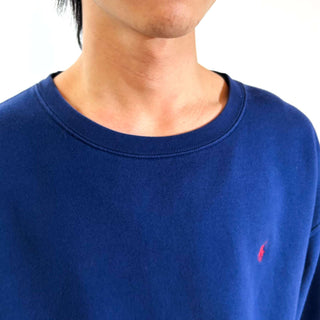 90's～ "made in USA" RALPH LAUREN ワンポイント スウェット シャツ