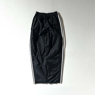 90's adidas team ブラック ドローコード スナップ パンツ