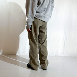 00's GAP "relaxed fit" グレージュ 太畝 コーデュロイ パンツ