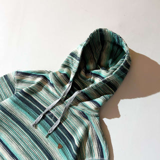 90's～00's リバーシブル マルチボーダー×グレー スウェット パーカ