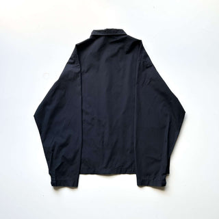 00's DKNY ブラック ナイロン×コットン 比翼 ダブルジップ シェル ジャケット