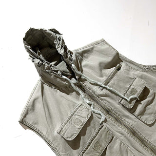 80's BANANA REPUBLIC カーキ サファリ ベスト