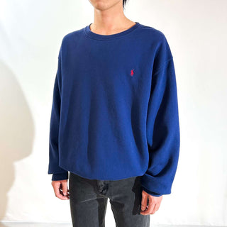 90's～ "made in USA" RALPH LAUREN ワンポイント スウェット シャツ