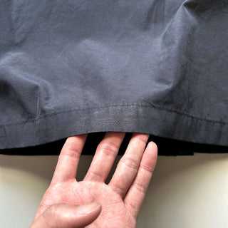 00's DKNY ブラック ナイロン×コットン 比翼 ダブルジップ シェル ジャケット