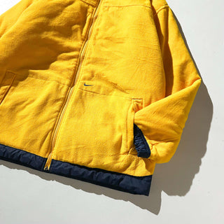 00's NIKE ナイロン×フリース フーデッド リバーシブル ライン シェル ジャケット