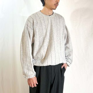 80's Eddie Bauer ストライプ スウェット シャツ