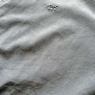 00's DKNY ブラック ナイロン×コットン 比翼 ダブルジップ シェル ジャケット