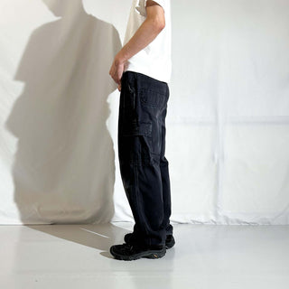 Carhartt ブラック ライトダック カーゴ パンツ