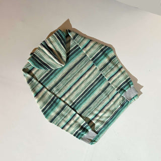 90's～00's リバーシブル マルチボーダー×グレー スウェット パーカ