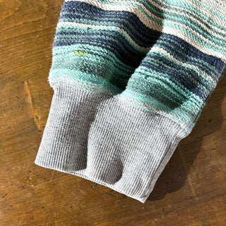 90's～00's リバーシブル マルチボーダー×グレー スウェット パーカ