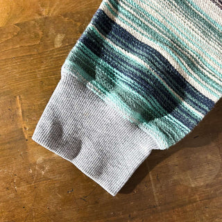 90's～00's リバーシブル マルチボーダー×グレー スウェット パーカ