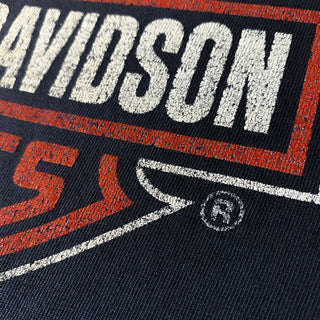 Harley Davidson セクシー ボロ フェード 両面プリント Tシャツ