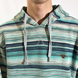 90's～00's リバーシブル マルチボーダー×グレー スウェット パーカ