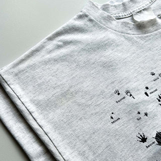 90's "CANADIAN CRITTERS" アニマル プリント Tシャツ