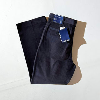 90's～ "deadstock" LANDS' END ２タック コーデュロイ パンツ (TRUENAVY 33×30)