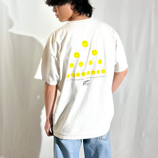 00's GILDAN スマイル 企業 両面プリント Tシャツ