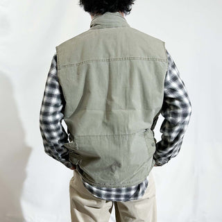 80's BANANA REPUBLIC カーキ サファリ ベスト