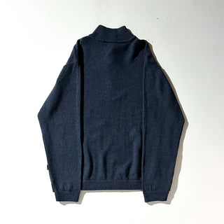 00's Patagonia "lambswool" メランジ ハーフジップ ニット セーター