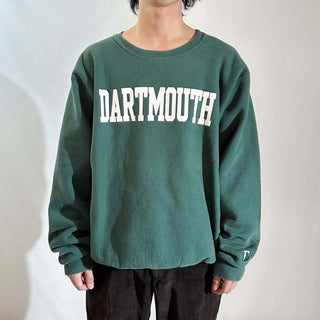 90's "made in USA" Cotton exchange リバースウィーブタイプ カレッジ スウェット シャツ