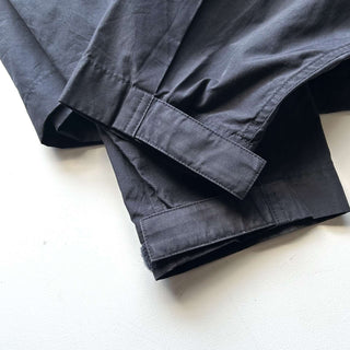 00's DKNY ブラック ナイロン×コットン 比翼 ダブルジップ シェル ジャケット