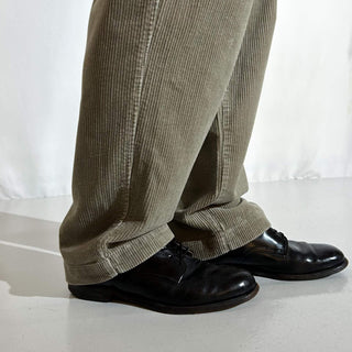 00's GAP "relaxed fit" グレージュ 太畝 コーデュロイ パンツ
