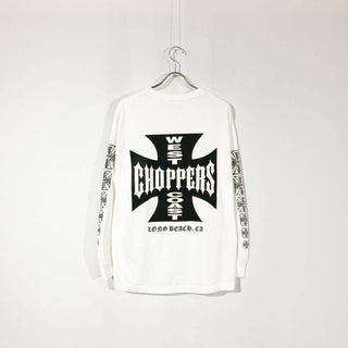90's～ WEST COAST CHOPPERS 袖プリント センターロゴ カットソー