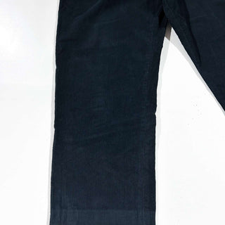 90's J.Crew ダークネイビー 2タック コーデュロイ ワイド パンツ