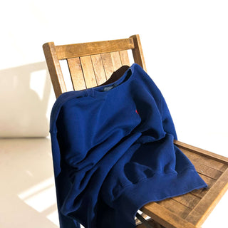 90's～ "made in USA" RALPH LAUREN ワンポイント スウェット シャツ