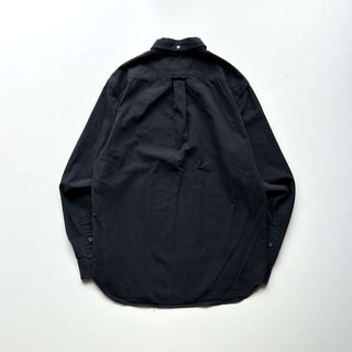 00's RALPH LAUREN ブラック ３点留め ハーフボタン  L/Sシャツ