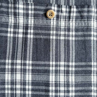～90's ブラック×ホワイト チェック L/Sシャツ