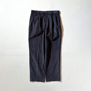 90's～ "deadstock" LANDS' END ２タック コーデュロイ パンツ (TRUENAVY 33×30)