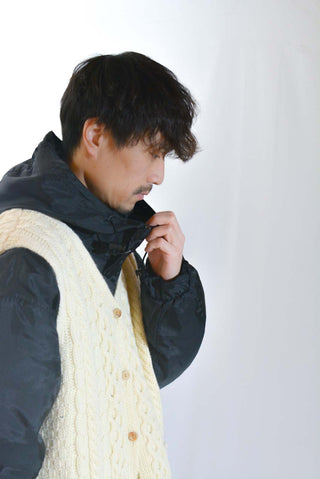 00's "made in IRELAND" john molloy アラン ニット ベスト