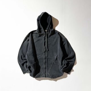 90's anchor blue ブラック デニム フーディー ジャケット