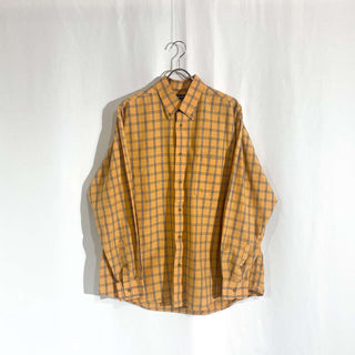 JANTZEN オレンジ チェック L/Sシャツ