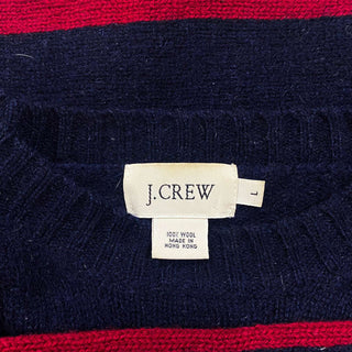 00's J.Crew ライン ウール ニット セーター
