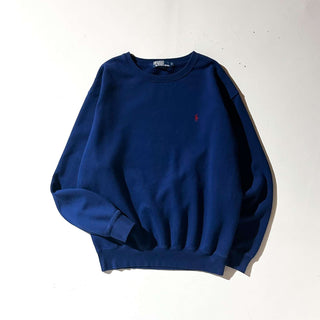 90's～ "made in USA" RALPH LAUREN ワンポイント スウェット シャツ