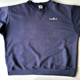 90's～00's Carhartt ボロ ワンポイント スウェット シャツ