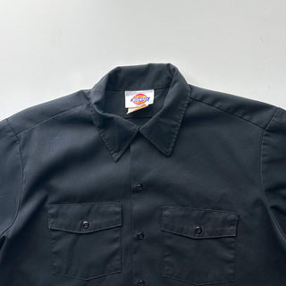 90's "made in USA" Dickies ブラック ワーク S/Sシャツ