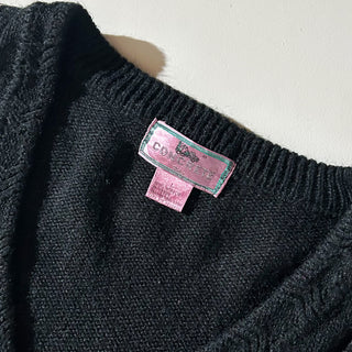 90's～00's CONCRETE デザイン Vネック ニット セーター