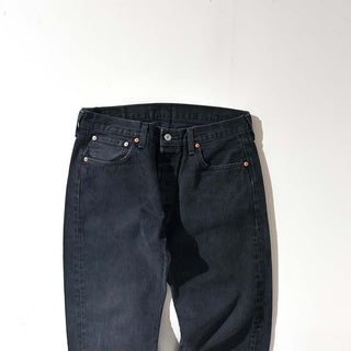 00's Levi's 501 ストレート ブラック デニム パンツ