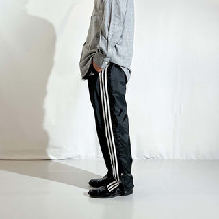90's adidas team ブラック ドローコード スナップ パンツ
