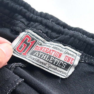 90's～00's GENERATION ONE ブラック×グレー ドローコード カーゴタイプ スナップ トラック パンツ