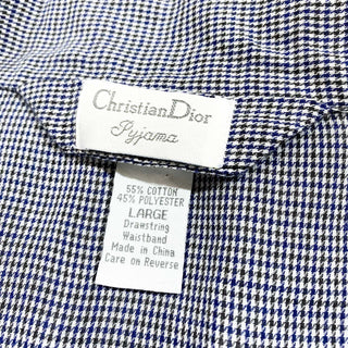 Christian Dior 千鳥格子柄 パジャマ シャツ