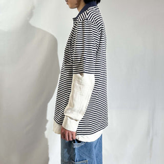 90's～ POLO GOLF RALPH LAUREN "Pima cotton" ボーダー S/Sポロシャツ