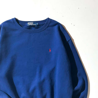 90's～ "made in USA" RALPH LAUREN ワンポイント スウェット シャツ