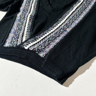 90's～00's CONCRETE デザイン Vネック ニット セーター