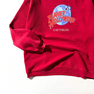 90's "made in USA" Planet Hollywood "Las Vegas" プリント スウェット シャツ