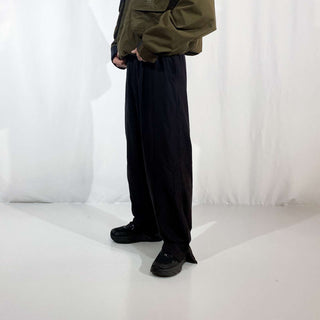 ASHFORD SPORT ブラック ドローコード ピーチスキン イージーパンツ