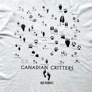 90's "CANADIAN CRITTERS" アニマル プリント Tシャツ