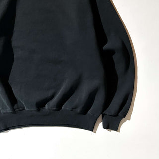 90's "made in USA" JERZEES ブラック 短丈 無地 スウェット シャツ